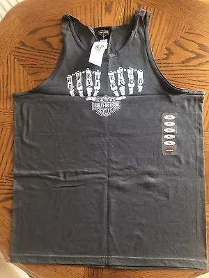 Harley Davidson Mens Grey Vest Xl From Ludwigshafen Hd • £36