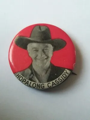Original Vintage 1950s Hopalong Cassidy Cowboy Tin Badge. • £12.50