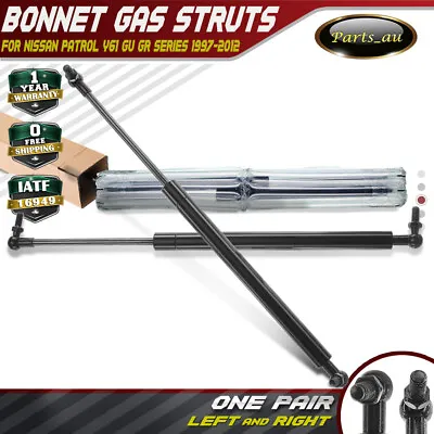 1 Pair Bonnet Gas Struts For Nissan Patrol Y61 GU GR Wagon Ute 1997-2012 • $19.50