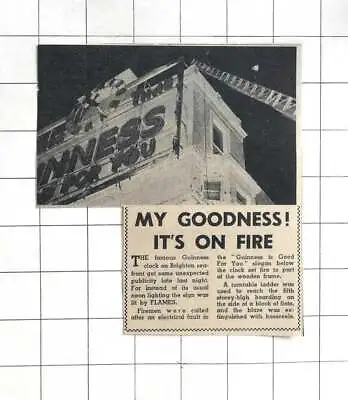 1961 Famous Guinness Clock On Brighton Seafront On Fire • $6.31