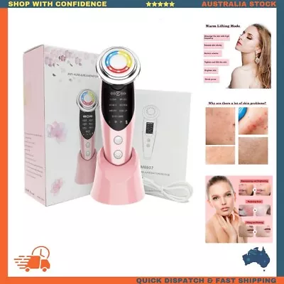 7 In 1 Facial Massager EMS Microcurrent Face Lifting Machine RF Skin Tightening • $32.83