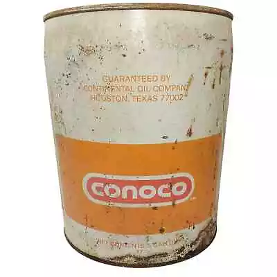 Vintage Empty Conoco 5 Gallon Transmission Oil Can • $23.62