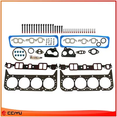 For 1988-1995 Chevrolet C3500 5.7L 350CID V8 OHV VIN Head Gasket Set Bolts Kit • $52.59