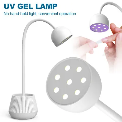 Mini/Desktop UV LED Nail Lamp Portable Polish Curing Gel Dryer Light Manicure • $27.99