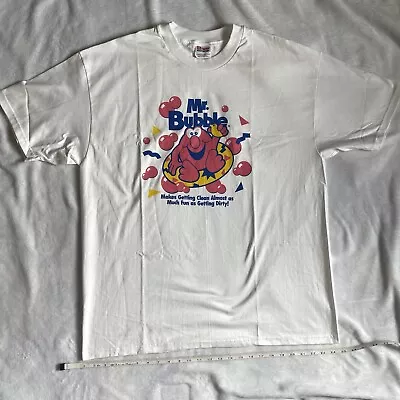 Vintage 90s Streetwear Mr Bubble Graphic Tee Shirt Cotton Sz XL  Great Condition • $44.44