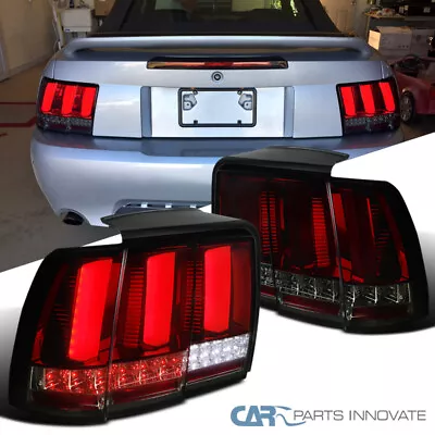 Fits 99-04 Ford Mustang Red Smoke LED Sequential Turn Signal Tail Brake Lights • $156.56