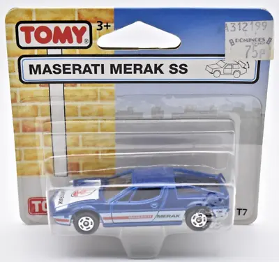 TOMICA T7 Maserati Merak SS Blue 1/62. Vintage Tomy. China. Model Car DieCast • $19.90