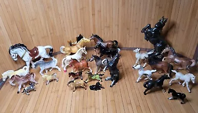 Vintage Horse Figurines Lot Of 26 Japan Kelvins BP Import Ceramic Porcelain  • $149.87