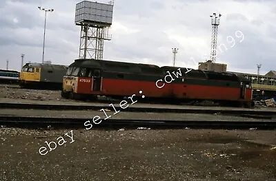 35mm British Railway Slide - BR No. 47533 Grounded Body At Old Oak Common [E599] • £1.75