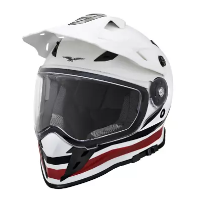 Full-Face Original Moto Guzzi Adventure Touring White - V7/V9/V85 Tt • $286.93