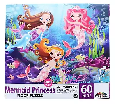 Mermaid Princess 60 Piece Kids Jigsaw Puzzle • $12.99