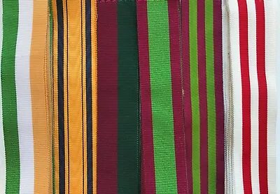 Full Size British Military Medal Ribbons VICTORIAN C19th 6  Lengths  *[VIC1] • £4.40