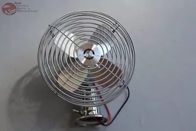 $59.90 • Buy Chrome Heavy Duty Inside Interior Fan Hot Rat Street Rod Cab Custom Car Truck