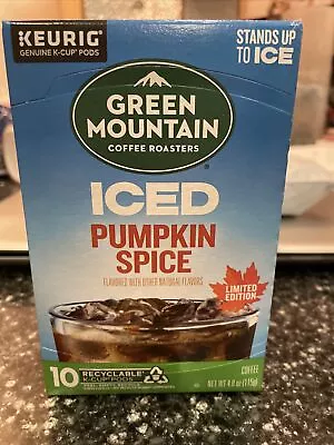 Pumpkin Spice Iced Coffee By Green Mountain 10 K-Cups EXP. 05/2025 Keurig • $14.99