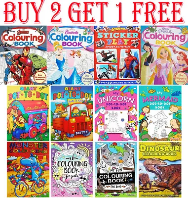 Kids Colouring Book Books For Children For Boys For Girls Disney Marvel • £3.99