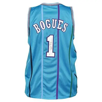 Muggsy Bogues Signed Charlotte Pro Blue Basketball Jersey (JSA) • $66.95