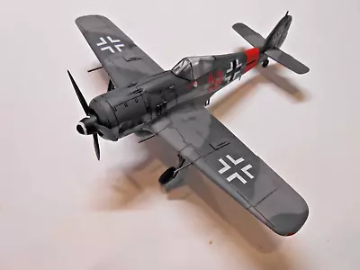 Built 1:72 WW-2 German Focke-Wulf Fw 190A-8 Fighter Uffz.Ernst Schroder JG 300 • $11