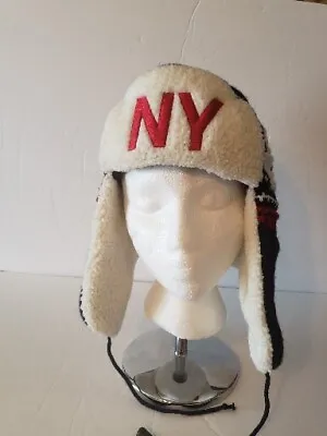 NEW YORK NY Robin Ruth Fleece Ear Flap Winter Beanie Hat Cap • $18.67