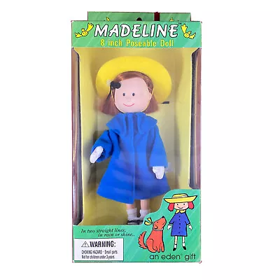 £53.95 • Buy 1996 Madeline & Friends- Madeline 8” Poseable Doll Eden NOS New In Box Vintage