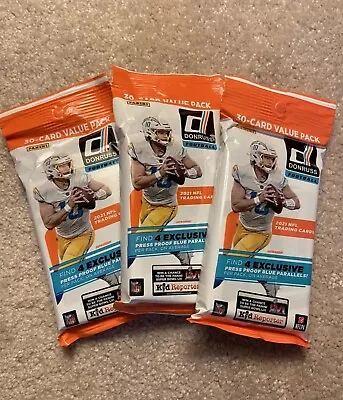 2021 Panini Donruss Football Cello Fat Pack - Lot Of 3 ! Brand New!! In Hand! • $1.62