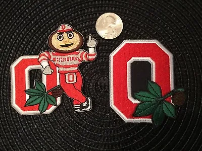 (2) OSU The Ohio State Buckeyes Vintage  Embroidered Iron On Patch Lot GRADE A1 • $8.99