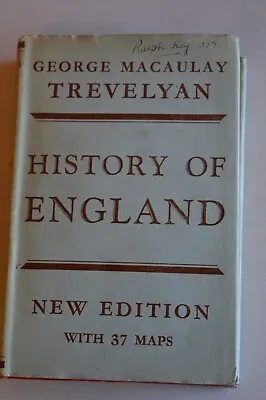 £6.99 • Buy History Of England New Edition By George Macaulay Trevelyan Hadback In D/w 1945