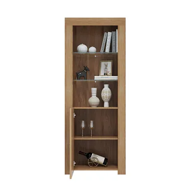 Cabinet Sideboard Unit Cupboard Display Matt Body - High Gloss Doors LED Lights • £89.99