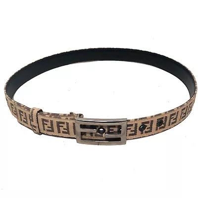 $450 FENDI Men's Zucca Pattern Belt - 36 W • $250