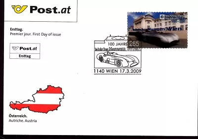 Mercedes Silver Arrow Automobile Museum 3d Plastic Stamp 2009 Austria Fdc • $3.95