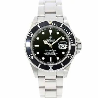 $12900 • Buy ROLEX Submariner Date 16610 Serial T Automatic Black Dial Mens Watch 90174601