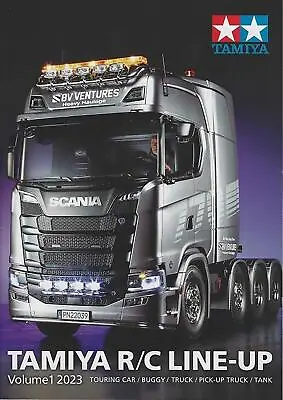 Tamiya 64444 R/C Line-Up Volume 1 2023 (English/RC) (BBX/Scania 770S) NEW • £12.49