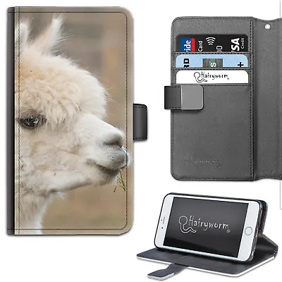 White Alpaca Phone Case;PU Leather Wallet Flip Case;Cover For Samsung;Apple • $54.11