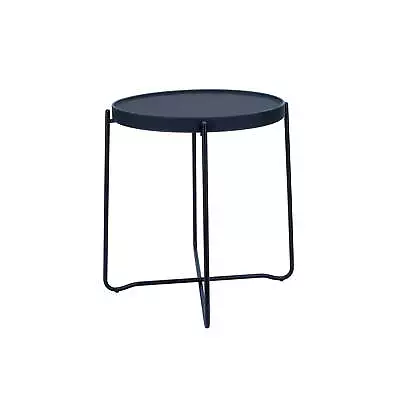 Foldable Round Side Table Walnut Finish • $16.07