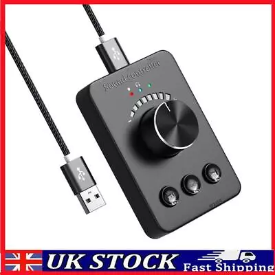 USB Volume Control Knob PC Sound Control 3.5mm AUX Bluetooth-Compatible5.1 • £15.49