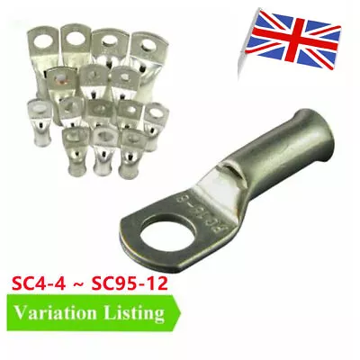 £31.99 • Buy Copper Tube Terminals Terminal Battery Welding Cable Lug Ring Crimp