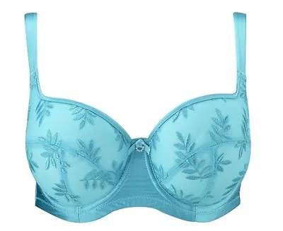 Clearance.....Panache Tango Luxe Balconette Bra Ocean Blue 6721 28-42 D-K  • £9.95