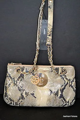 $109.99 • Buy DKNY Metallic Python Handbag Bolsa Sac Väska Handtasche Сумка NWT