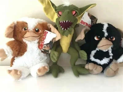 Set Of 3 Gremlins Plush Toys: Mohawk Spike Gizmo 11 Inches. NWT • $50.14