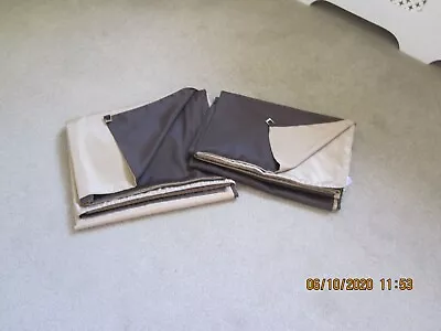£8 • Buy A Stunning Pair Of Next Reverfable Curtains In Brown / Beige Size 66 X90