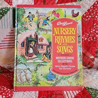 Vintage Best Loved Nursery Rhymes And Songs Mother Goose Book 1974 Edition • $10