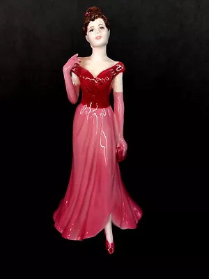 Coalport Figurine 2001 Ladies Of Fashion   Lady In Red   • £19.99