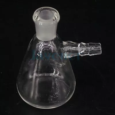 25ml 10/19 Ground Joint Conical Filter Flask With Side Arm Lab Glassware • $5.29