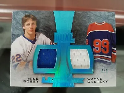 Wayne Gretzky Mike  Bossy Leaf  Dual Jersey  Ultimate  3/8  2014-15 • $144.14