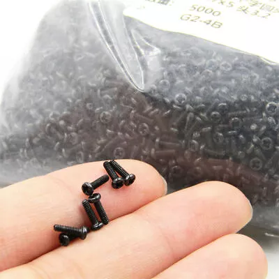 M1 M1.2 M1.4 M1.6 M1.7 M2 Black Steel Phillips Pan Head Small Mini Screws Bolts • $18.66