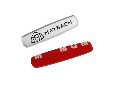 2 X Fit For Mercedes Maybach Logo Emblems Front Seat Tuning Badges Metal Silver • $16.61