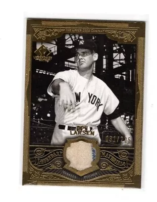 2006 SP Legendary Cuts Materials Gold #DL Don Larsen Pants Card #31/225 • $5.86