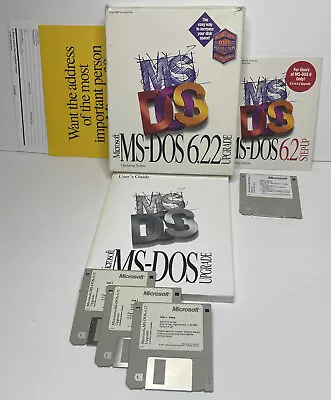 MS-DOS 6.22 Upgrade And 6.2 Step Up Microsoft Vintage Software • $29.99