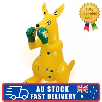 AU`Inflatable Australian Souvenir Supporter Blow Up 100cm Boxing Kangaroo Joey • $29.76