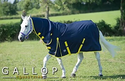 Medium WEIGHT TURNOUT RUG Gallop Trojan  200g FILL Combo Neck Horse Rug • £43.95