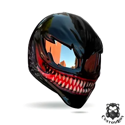 Venom Helmet / Custom Motorcycle Helmet  Free International Shipping ECE & DOT • $580